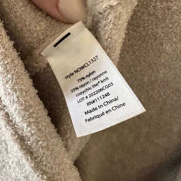 Barefoot Dreams CozyChic Lite Essential Long Cardigan Super Soft Fleece Robe S - Picture 5 of 6